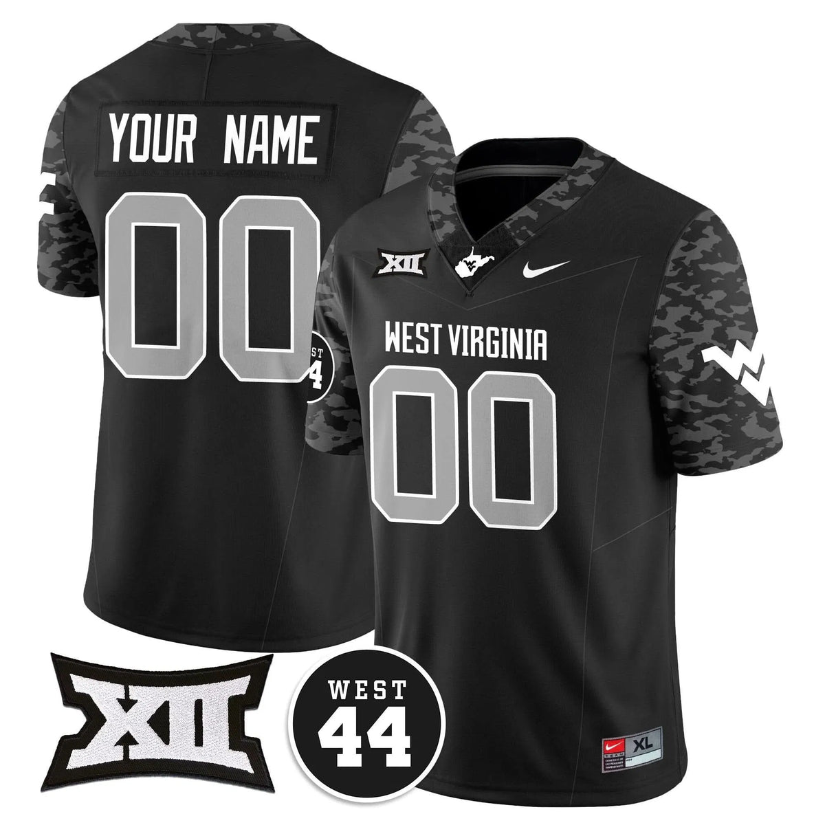 Personalized Custom WVM 2026 Vapor Limited Jersey  - Honor Jerry West - Coal Stitched