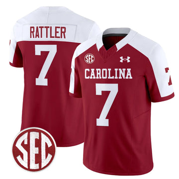 Personalized SCG 1980 Throwback Vapor Limited Jersey - Garnet Alternate / Spencer Rattler Stitched