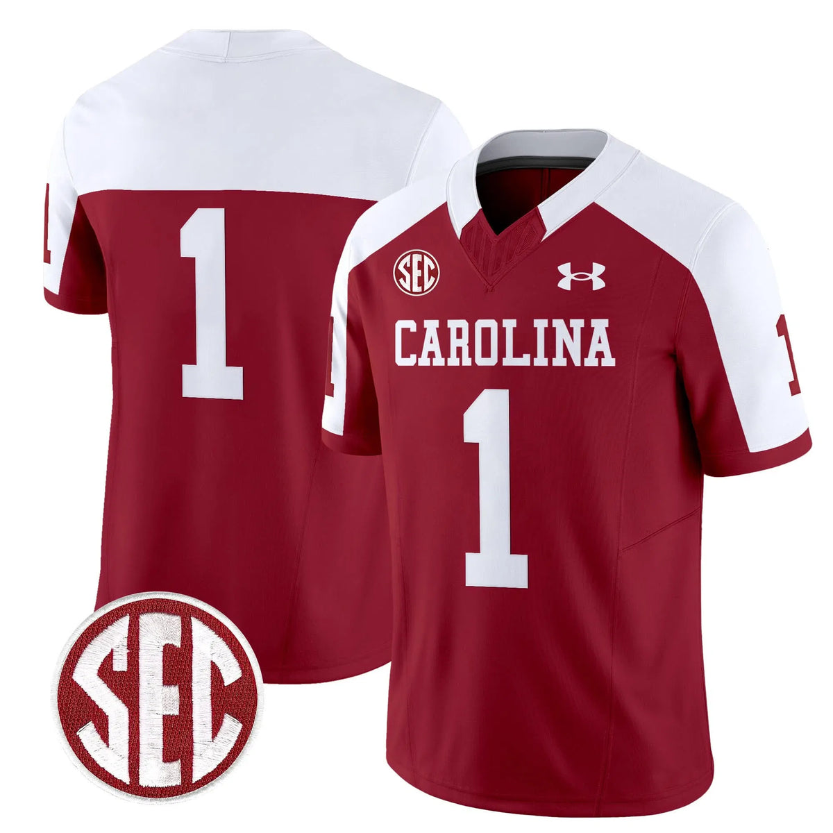 Personalized SCG 1980 Throwback Vapor Limited Jersey - Garnet Alternate / #1 Team Stitched
