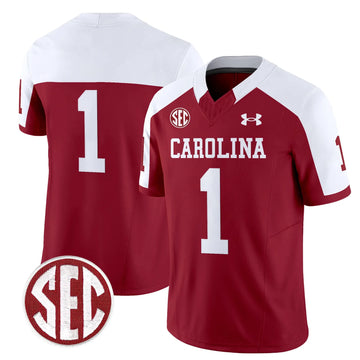 Personalized SCG 1980 Throwback Vapor Limited Jersey - Garnet Alternate / #1 Team Stitched