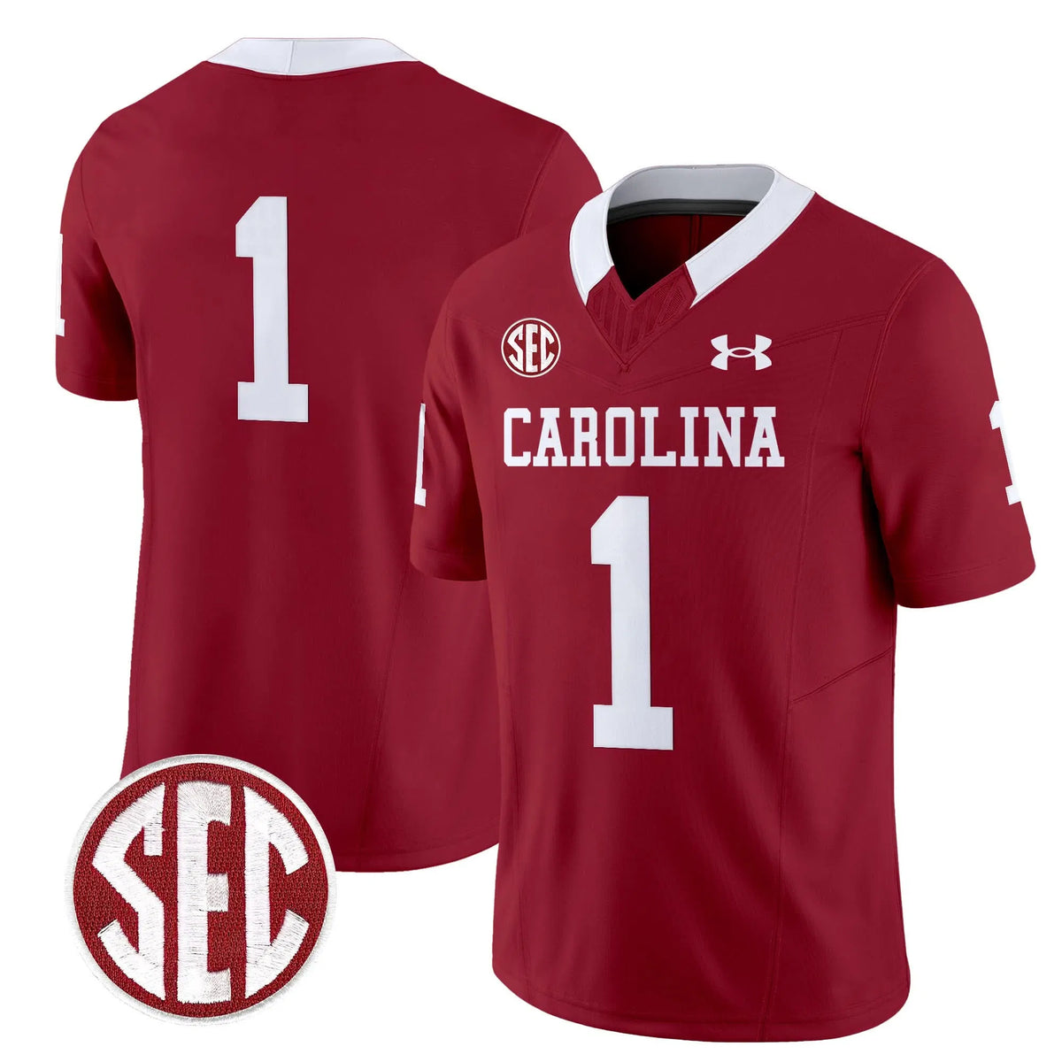 Personalized SCG 1980 Throwback Vapor Limited Jersey - Garnet / #1 Team Stitched