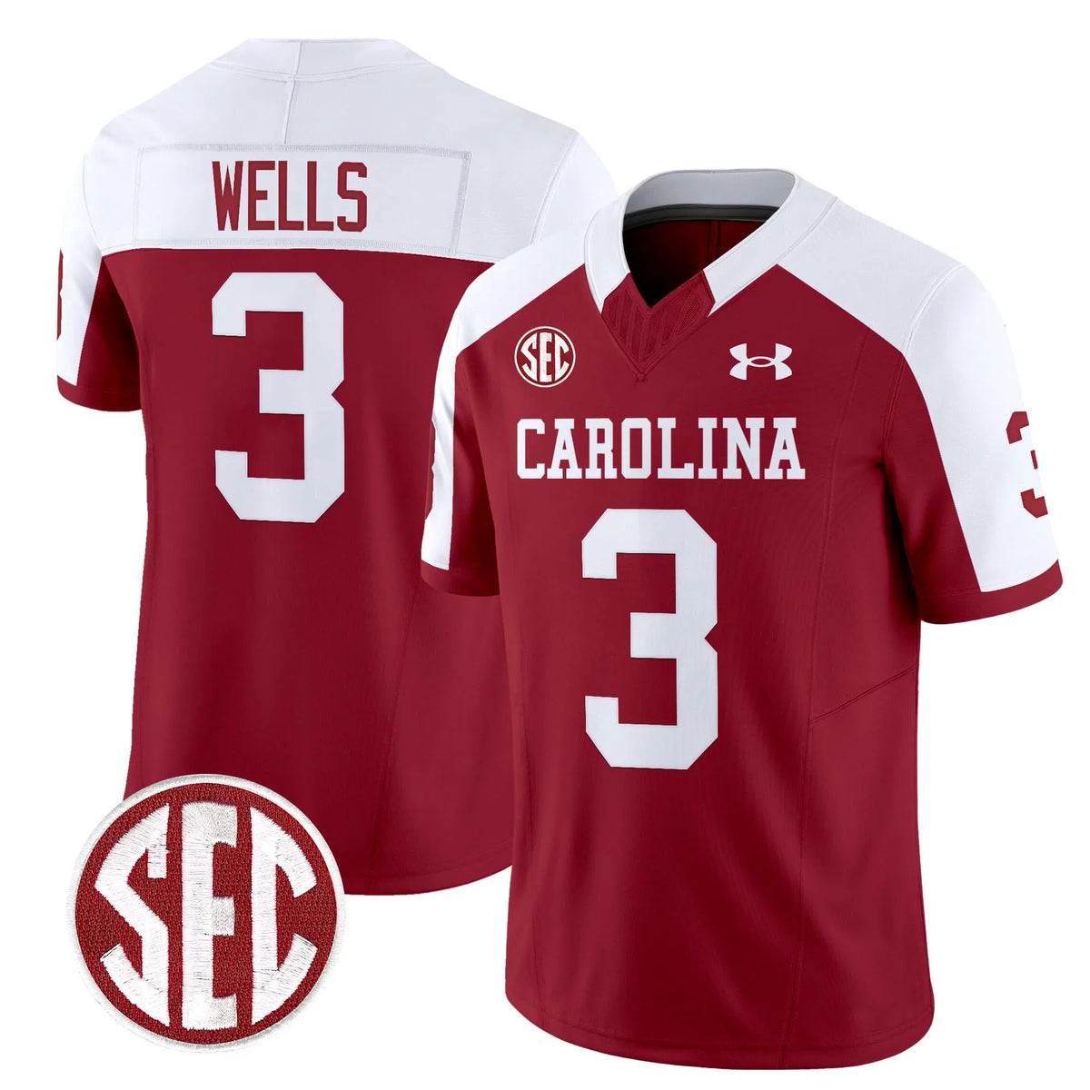 Personalized SCG 1980 Throwback Vapor Limited Jersey - Garnet Alternate / Juice Wells Stitched