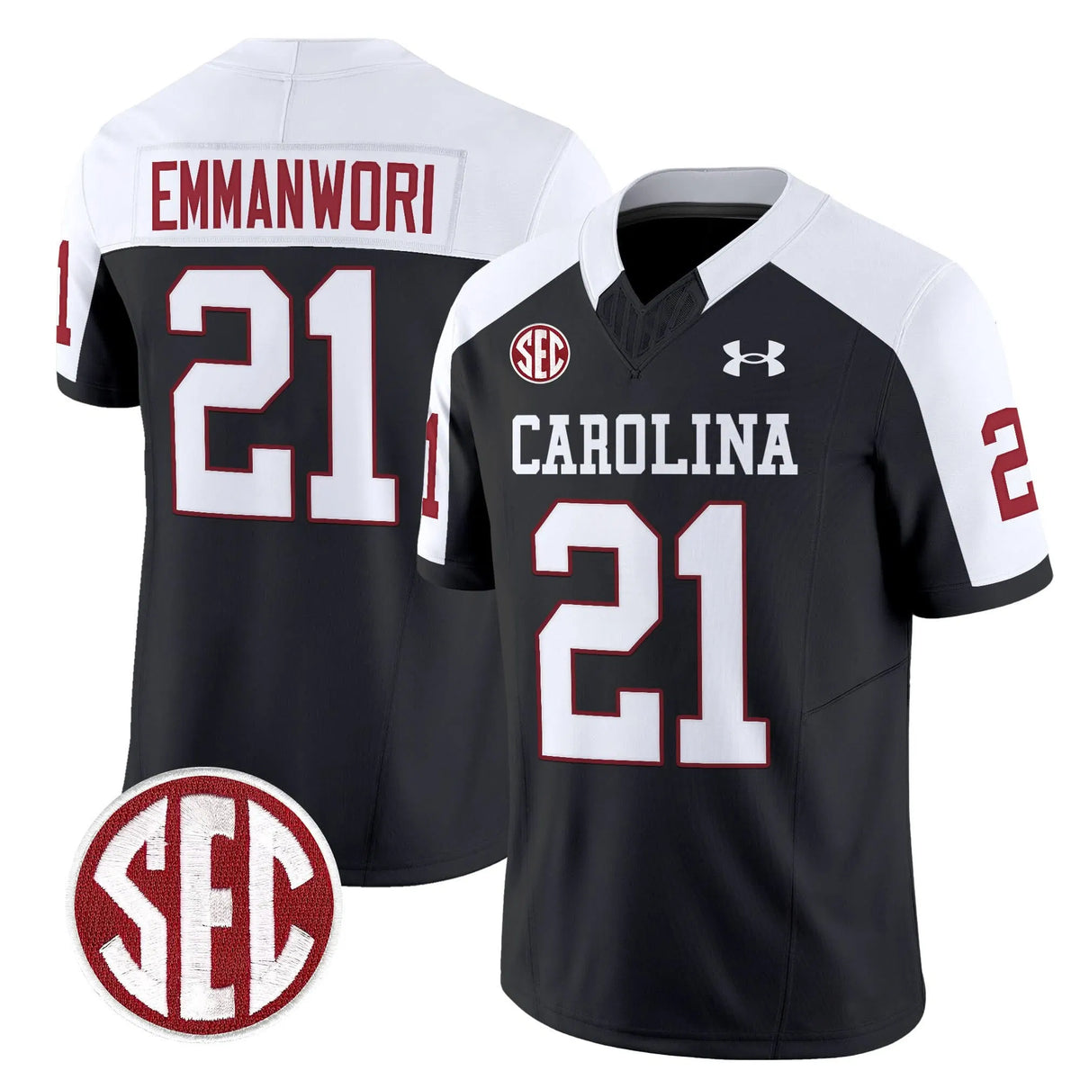 Personalized SCG 1980 Throwback Vapor Limited Jersey - Black Alternate / Nick Emmanwori Stitched