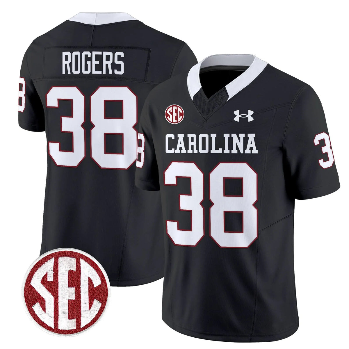Personalized SCG 1980 Throwback Vapor Limited Jersey - Black / George Rogers Stitched