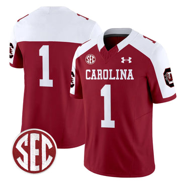 Personalized SCG 1980 Throwback Vapor Limited Jersey V2 - Garnet Alternate / #1 Team Stitched