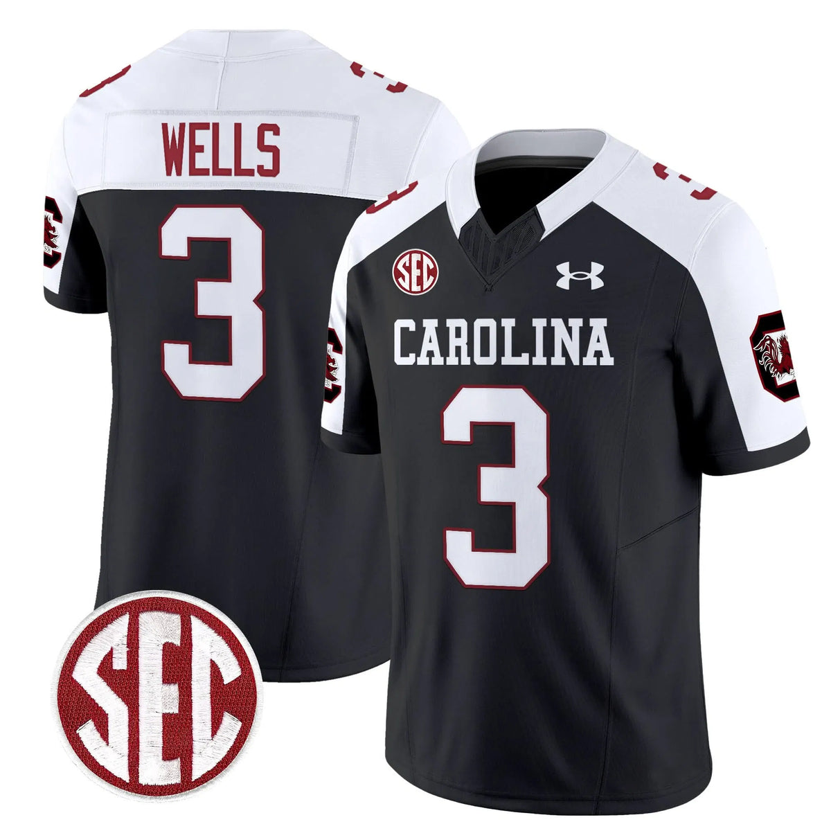 Personalized SCG 1980 Throwback Vapor Limited Jersey V2 - Black Alternate / Juice Wells Stitched