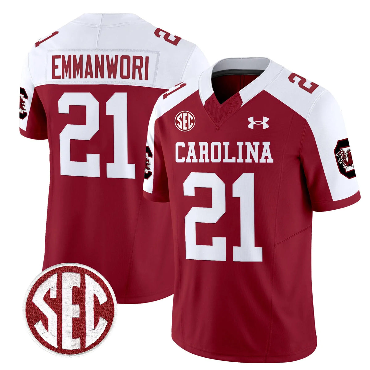 Personalized SCG 1980 Throwback Vapor Limited Jersey V2 - Garnet Alternate / Nick Emmanwori Stitched