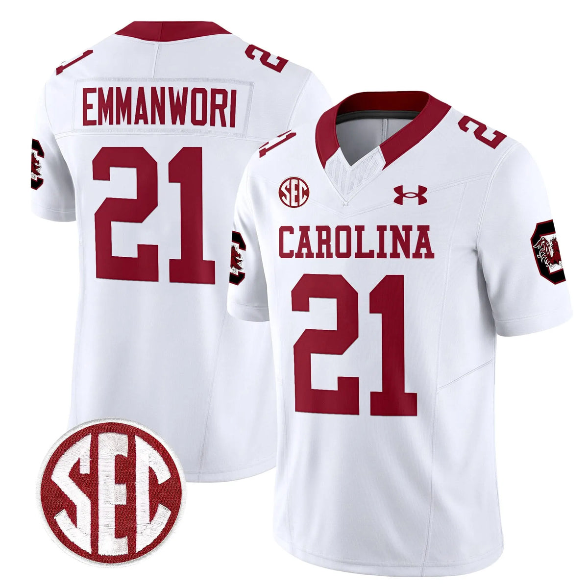Personalized SCG 1980 Throwback Vapor Limited Jersey V2 - White / Nick Emmanwori Stitched