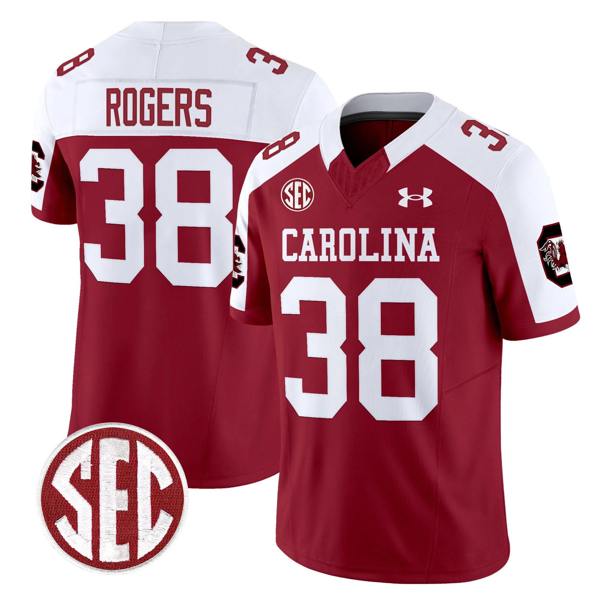 Personalized SCG 1980 Throwback Vapor Limited Jersey V2 - Garnet Alternate / George Rogers Stitched