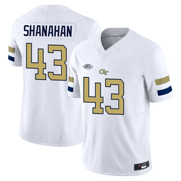 Personalized Georgia Tech 24/25 Jersey - SHANAHAN - 43 / White Stitched