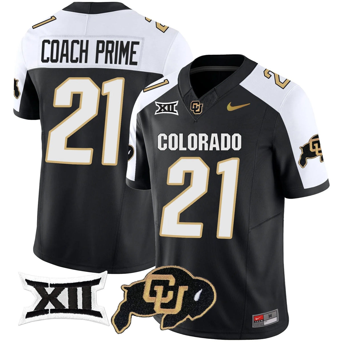 Personalized CB Vapor Limited Jersey V2 - Big 12 XII Patch - Alternate / Coach Prime Stitched