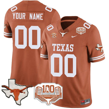 Personalized Custom TL 2026 Vapor Jersey - 100 years of Darrell K Royal - Texas Orange Stitched