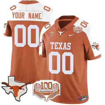 Personalized Custom TL 2026 Vapor Jersey - 100 years of Darrell K Royal - Orange Alternate Stitched