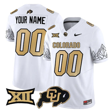 Personalized CB Vapor Limited Custom Jersey V3 - Big 12 XII Patch - White Stitched