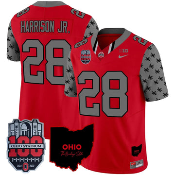 Personalized OSB 100th Anniversary Patch Vapor Limited Jersey - Red / Marvin Harrison Jr Stitched