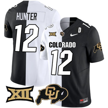Personalized CB Vapor Limited Jersey V2 - Big 12 XII Patch - Stripeout / Travis Hunter Stitched