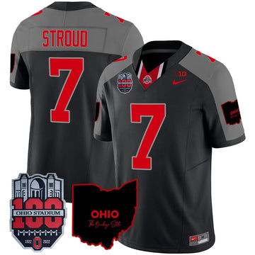 Personalized OSB 100th Anniversary Patch Vapor Limited Jersey - Black Special / C J Stroud Stitched