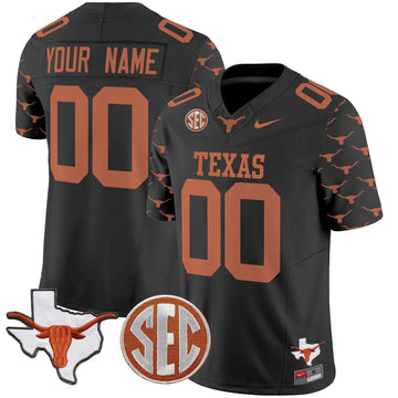 Personalized TL State Map & Sec Patch Vapor Limited Custom Jersey V5 - Black Stitched