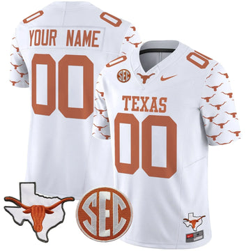 Personalized TL State Map & Sec Patch Vapor Limited Custom Jersey V5 - White Stitched