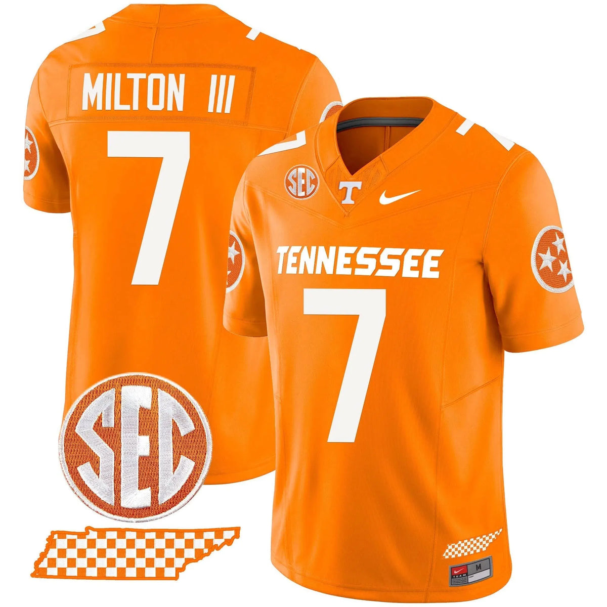 Personalized TV 2026 Vapor Limited Jersey V2 - Orange / Joe Milton III Stitched