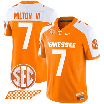 Personalized TV 2026 Vapor Limited Jersey V2 - Orange Alternate / Joe Milton III Stitched