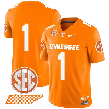Personalized TV 2026 Vapor Limited Jersey V2 - Orange / #1 Team Stitched