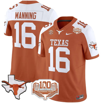 Personalized TL 2026 Vapor Limited Jersey - 100 years of Darrell K Royal - Orange Alternate / Arch Manning Stitched