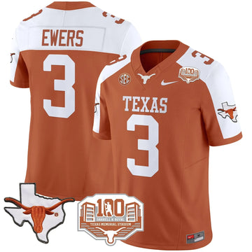 Personalized TL 2026 Vapor Limited Jersey - 100 years of Darrell K Royal - Orange Alternate / Quinn Ewers Stitched