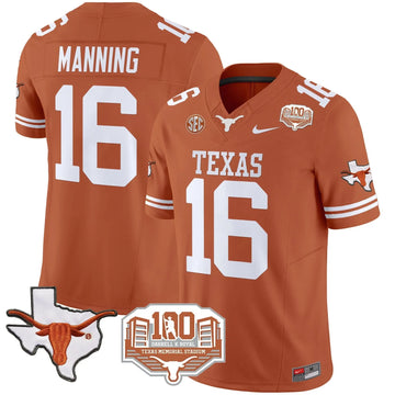 Personalized TL 2026 Vapor Limited Jersey - 100 years of Darrell K Royal - Orange / Arch Manning Stitched