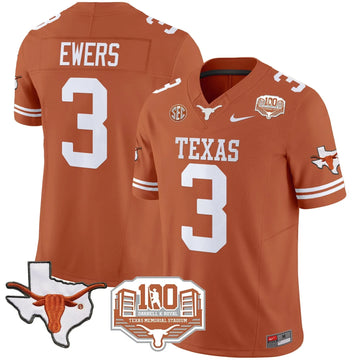 Personalized TL 2026 Vapor Limited Jersey - 100 years of Darrell K Royal - Orange / Quinn Ewers Stitched