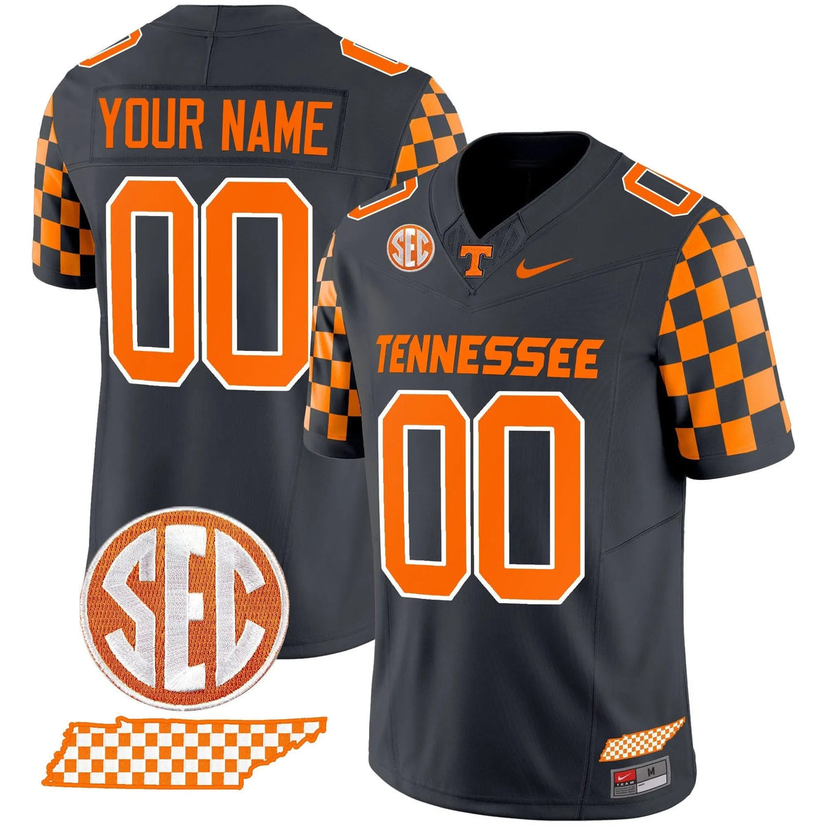 Personalized TV 2026 Checkerboard Vapor Limited Jersey - Smokey Grey Stitched