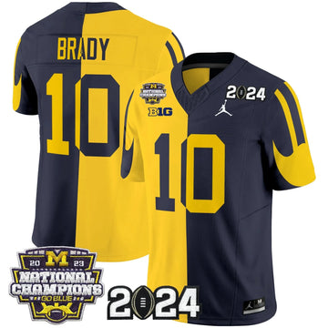 Personalized MW 2026 CFP & National Champions Patch Vapor Limited Jersey - Split / Tom Brady Stitched