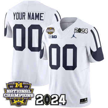 Personalized MW 2026 CFP & National Champions Patch Vapor Limited Custom Jersey - White Stitched
