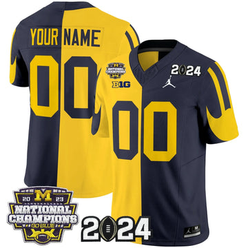 Personalized MW 2026 CFP & National Champions Patch Vapor Limited Custom Jersey - Split Stitched