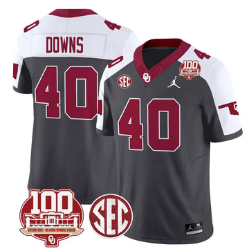 Personalized OS 100th Anniversary Patch Vapor Limited Jersey - Anthracite Alternate / Ethan Downs Stitched