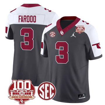 Personalized OS 100th Anniversary Patch Vapor Limited Jersey - Anthracite Alternate / Jalil Farooq Stitched
