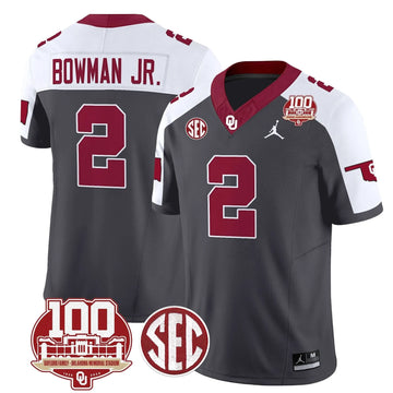 Personalized OS 100th Anniversary Patch Vapor Limited Jersey - Anthracite Alternate / Billy Bowman Jr. Stitched