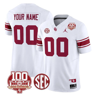 Personalized OS 100th Anniversary Patch Vapor Limited Custom Jersey - White Stitched