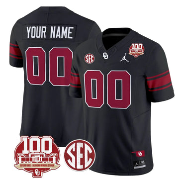Personalized OS 100th Anniversary Patch Vapor Limited Custom Jersey - Black Stitched