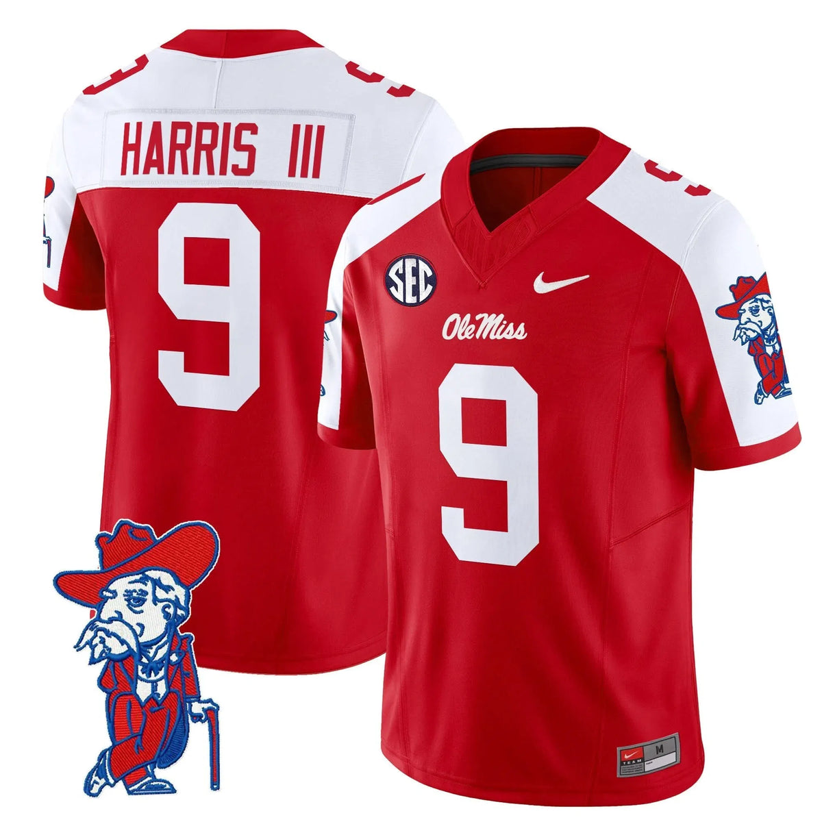 Personalized OMB 2026 Vapor Limited Jersey V2 - Red Alternate / Tre Harris Stitched
