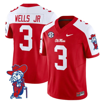 Personalized OMB 2026 Vapor Limited Jersey V2 - Red Alternate / Antwane Wells Jr. Stitched