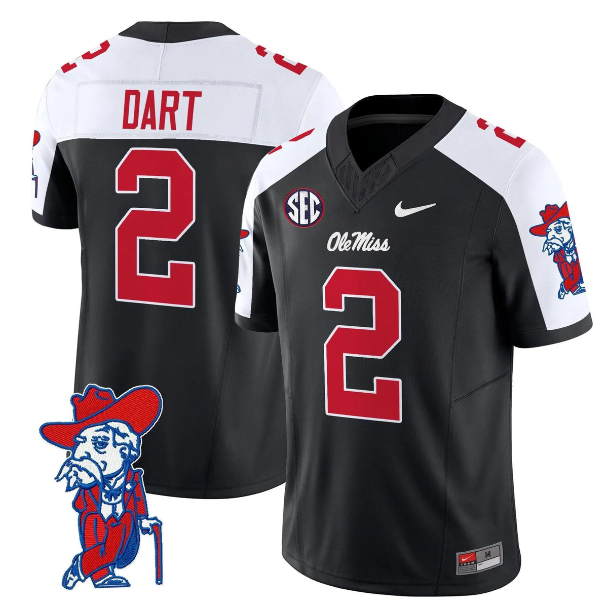 Personalized OMB 2026 Vapor Limited Jersey V2 - Black Alternate / Jaxson Dart Stitched