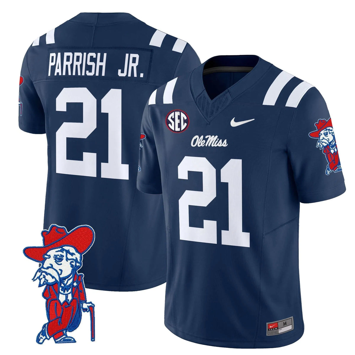 Personalized OMB 2026 Vapor Limited Jersey V2 - Navy / Henry Parrish Jr. Stitched