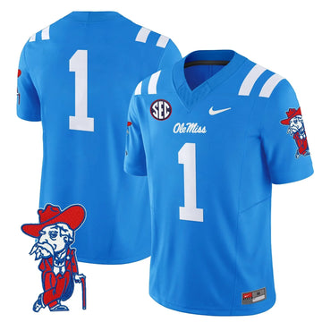 Personalized OMB 2026 Vapor Limited Jersey V2 - Powder Blue / #1 Team Stitched