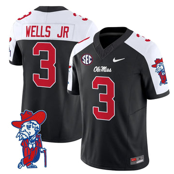 Personalized OMB 2026 Vapor Limited Jersey V2 - Black Alternate / Antwane Wells Jr. Stitched