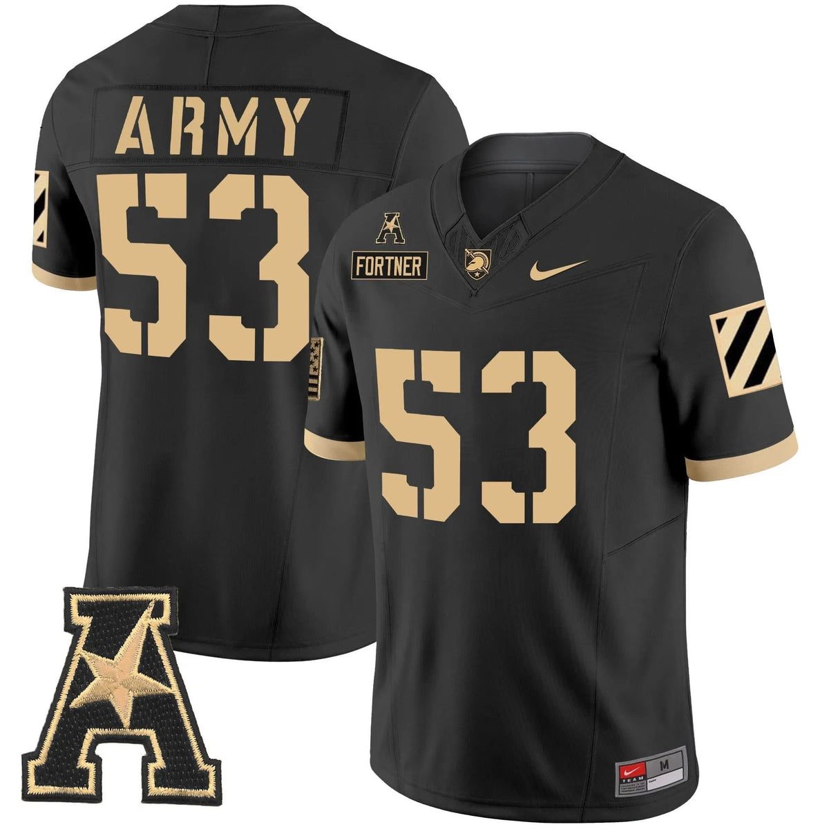 Personalized ABK 2026 Vapor Limited Jersey - AAC Patch - Black / Kalib Fortner Stitched