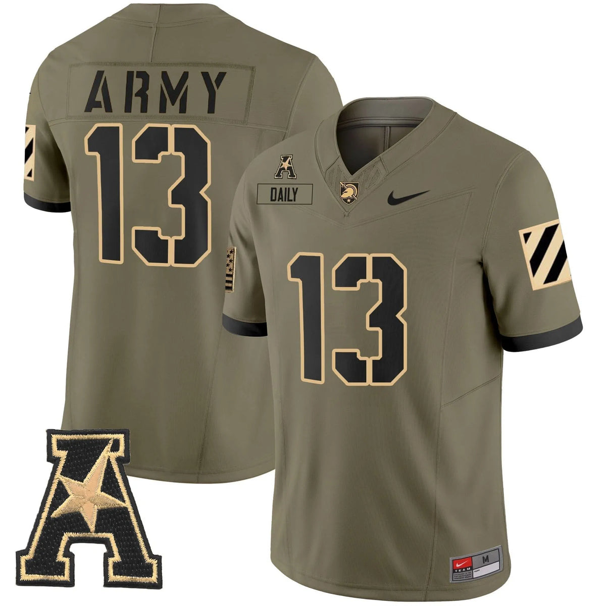 Personalized ABK 2026 Vapor Limited Jersey - AAC Patch - Olive / Bryson Daily Stitched