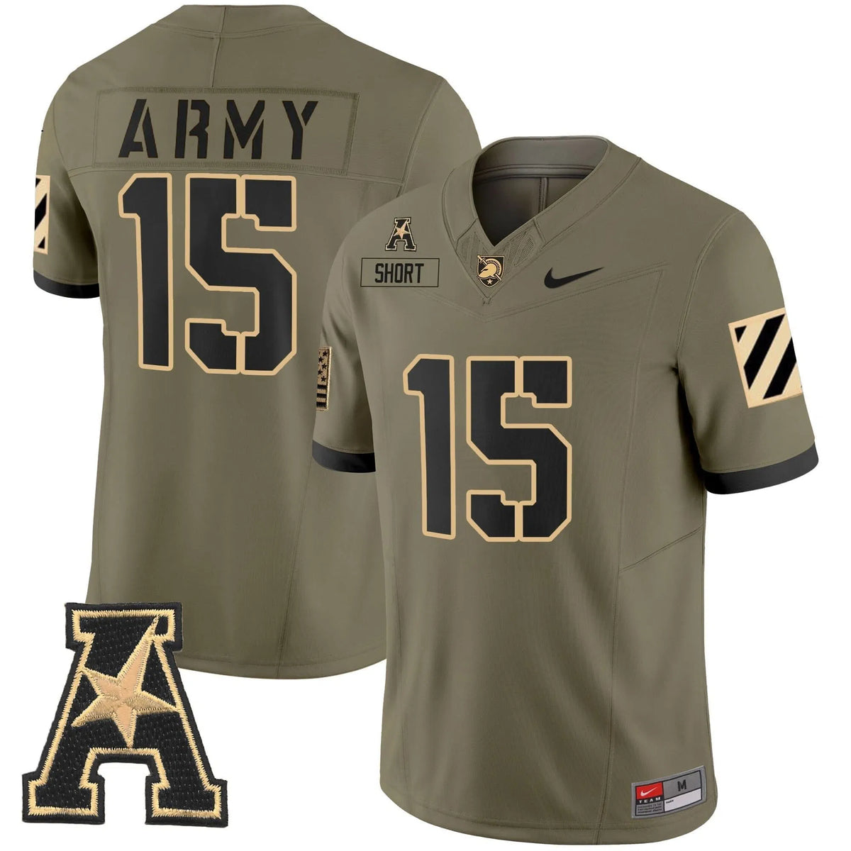 Personalized ABK 2026 Vapor Limited Jersey - AAC Patch - Olive / Noah Short Stitched