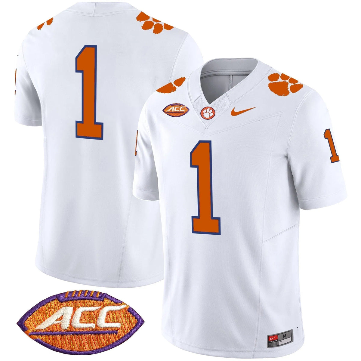 Personalized CT 2026 Vapor Limited Jersey - White / #1 Team Stitched