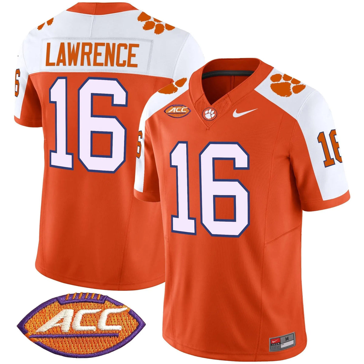 Personalized CT Vapor Limited Jersey V2 - Orange Alternate / Trevor Lawrence Stitched